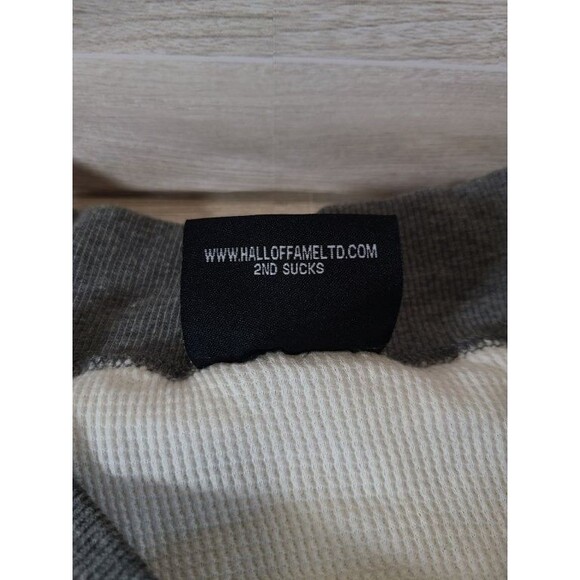 Hall of Fame Grey Fleece Jacket XL – Thermal Lined Zip Hoodie, Streetwear NWOT - Picture 4 of 10